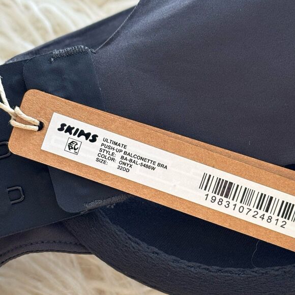Skims Ultimate Balconette Push Up Bra Onyx Size 32DD - Picture 7 of 7